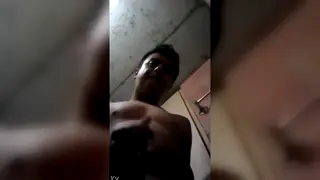 Guy Strokes His Cock in a Quick Handjob Clip