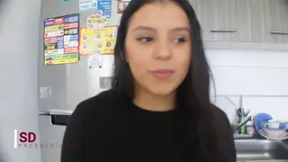 Curvy Teen Takes a Creampie After a Morning Blowjob