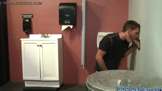 Mature Bear Takes a Stranger Deep at the Gloryhole