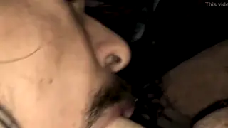 Long-Haired Hippie Takes a Thick Shaft Deep Down His Throat
