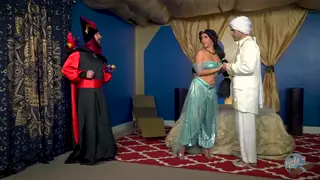 Cosplay Gloryhole Suck Ends with Cum Swallow