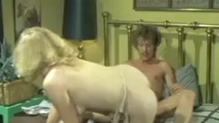 Vintage Blonde Enjoys Hairy Outdoor Blowjob