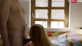 Blonde Teen Takes Older Man Deep in Missionary