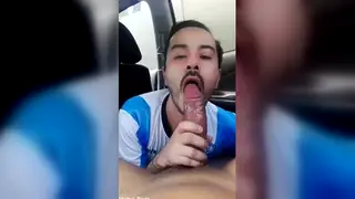 Eager Mouth Works the Shaft Until Hot Release