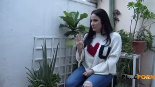 Hairy Teen Gives a Slow Blowjob to an Experienced Stud
