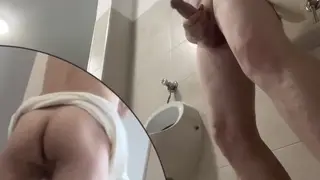 European Twink and Older Man Caught Barebacking in Pool Toilet