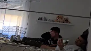 Latino Teen Sucks Uncut Cock of Older Lover