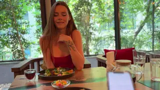 Petite Asian Redhead Risks Public Toy Orgasm in Store