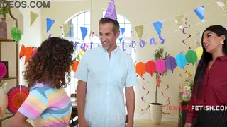Curvy Indian Stepdaughter Helps Stepfather Overcome His Habit
