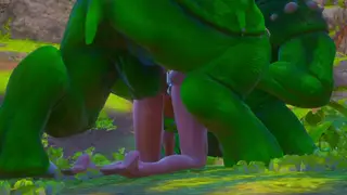 Busty Cosplayer Takes Two Monster Toys in Double Anal