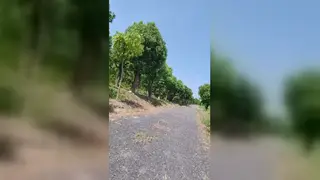 Asian Teen Rides a Bike Naked Before Pissing and Toy Play