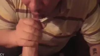 European Guy Takes a Hot Facial on His Lips