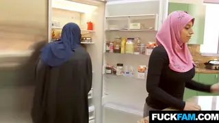 Petite MILF in Hijab Takes POV Blowjob Outdoors