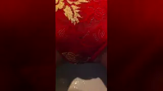 Brunette Teen Wets Red Panties in Close-Up Pissing Clip