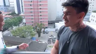 Latino Studs Swap Oral and Rim Outdoors