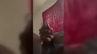 Mature Black Daddy Strokes Oiled BBC to Massive Cumshot