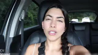 Petite Latina Films Outdoor Blowjob POV with Boyfriend