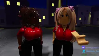 Busty Delivery Duo Services Lucky Customer