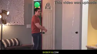 Hairy Latino Threesome Explodes in Deepthroat