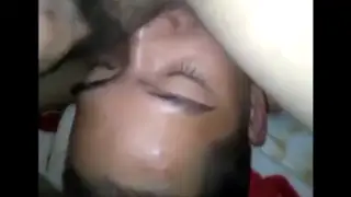Inked Asian Stud Swallows His Partner's Load