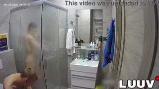 European Couple Shares Intimate Shower Routine