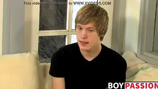 Twink Strips at a Desk for a Casting Interview