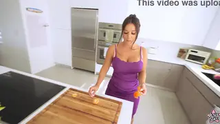 Curvy Latina Stepmom Takes POV Doggystyle After Blowjob