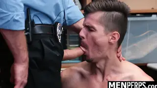 Caught Shoplifter Swallows During Guard Interrogation