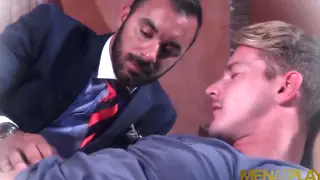 Blond Executive Gets Rimmed Before a Deep Office Fuck