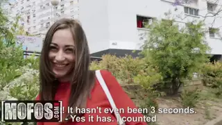 Euro Teen Sucks Cock POV Style Before Getting Bent Over Outdoors