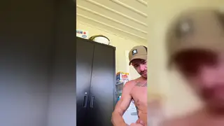 Muscular Daddy Strokes a Massive Load Outdoors