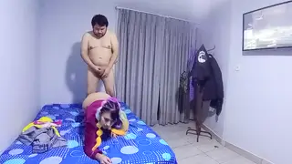 Petite Latina Jumps on Cock in Missionary and Doggystyle