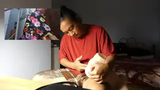 Asian MILF Caught in Stepsis Roleplay Takes Creampie With Toys