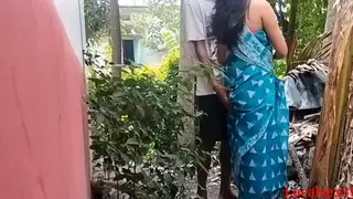 Indian Wife Surprises Her Husband with Outdoor Oral