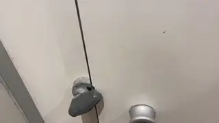 Muscular Daddy Barebacks Gym Buddy in Shower