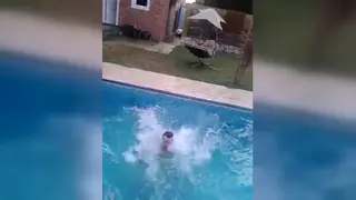 Two Men Enjoy a Quick Outdoor Encounter