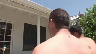 Petite Teen Takes Interracial Facial After Deep Throat