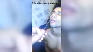 Muscular Indian Hunk Dominates Bound Sub with Piss Play