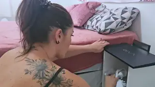 Blonde Latina MILF Rides Her Brother-in-Law in the Shower
