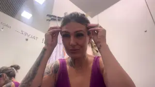 Curvy Babe Squirts Hard During Public Interracial Fitting Room Sex