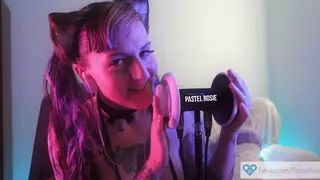 Busty Cosplayer Whispers JOI While Licking Ears