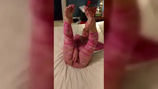 Brunette MILF Rides Pink Vibrator to Shaking Orgasm in POV