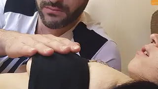 Petite Brunette Shakes From Nipple Play Orgasm