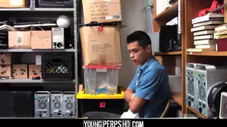 Asian Twink Caught Stealing Gets Barebacked by Officer