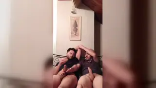 Hairy European Bears Jerk Each Other Off in Steamy Shower