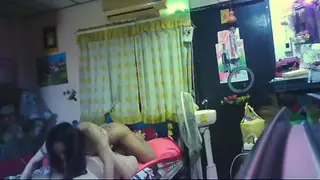 Asian Trans Woman Fucks and Feeds Cum to White Guy