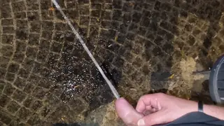 Italian Stud Pisses Outdoors and Indoors Compilation