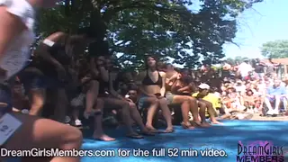 Exhibitionist Wives Flash Big Tits at Outdoor Resort