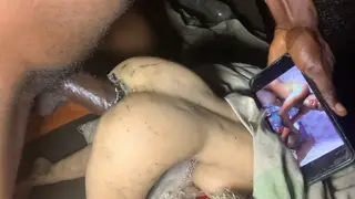 Nigerian Amateur Worships Huge Cock Before Toy Play