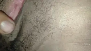 Amateur Pair Fucks to a Messy Creampie in a Dim Room